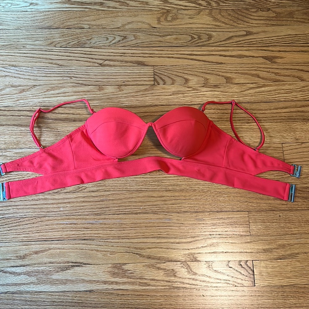 Super Cute Red Underwire Going Out Top